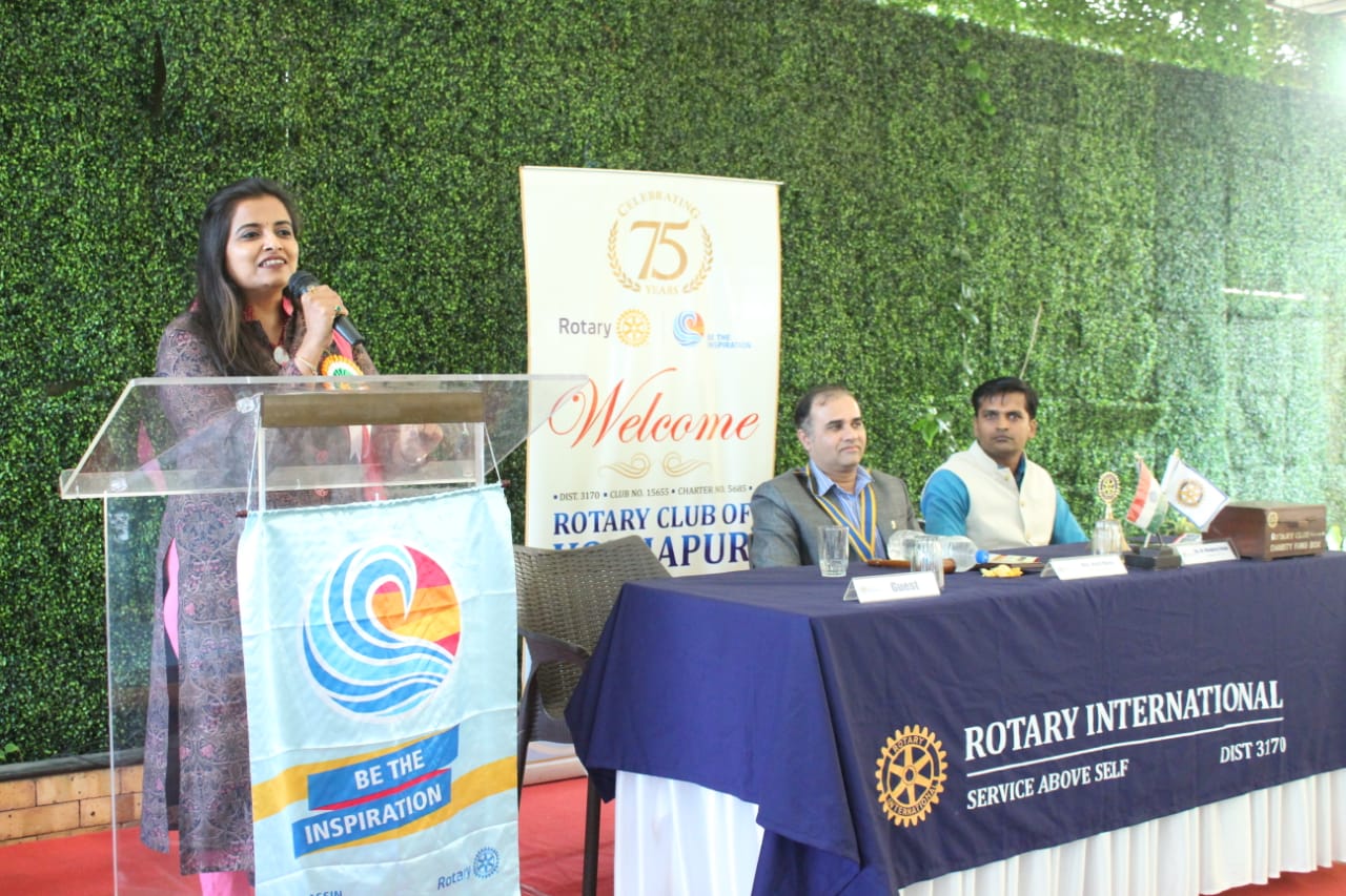 Ashvini Ma’am’ s participation at Rotary Club of Kolhapur Event