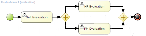 Business Process Management (BPM) HR evaluation process example