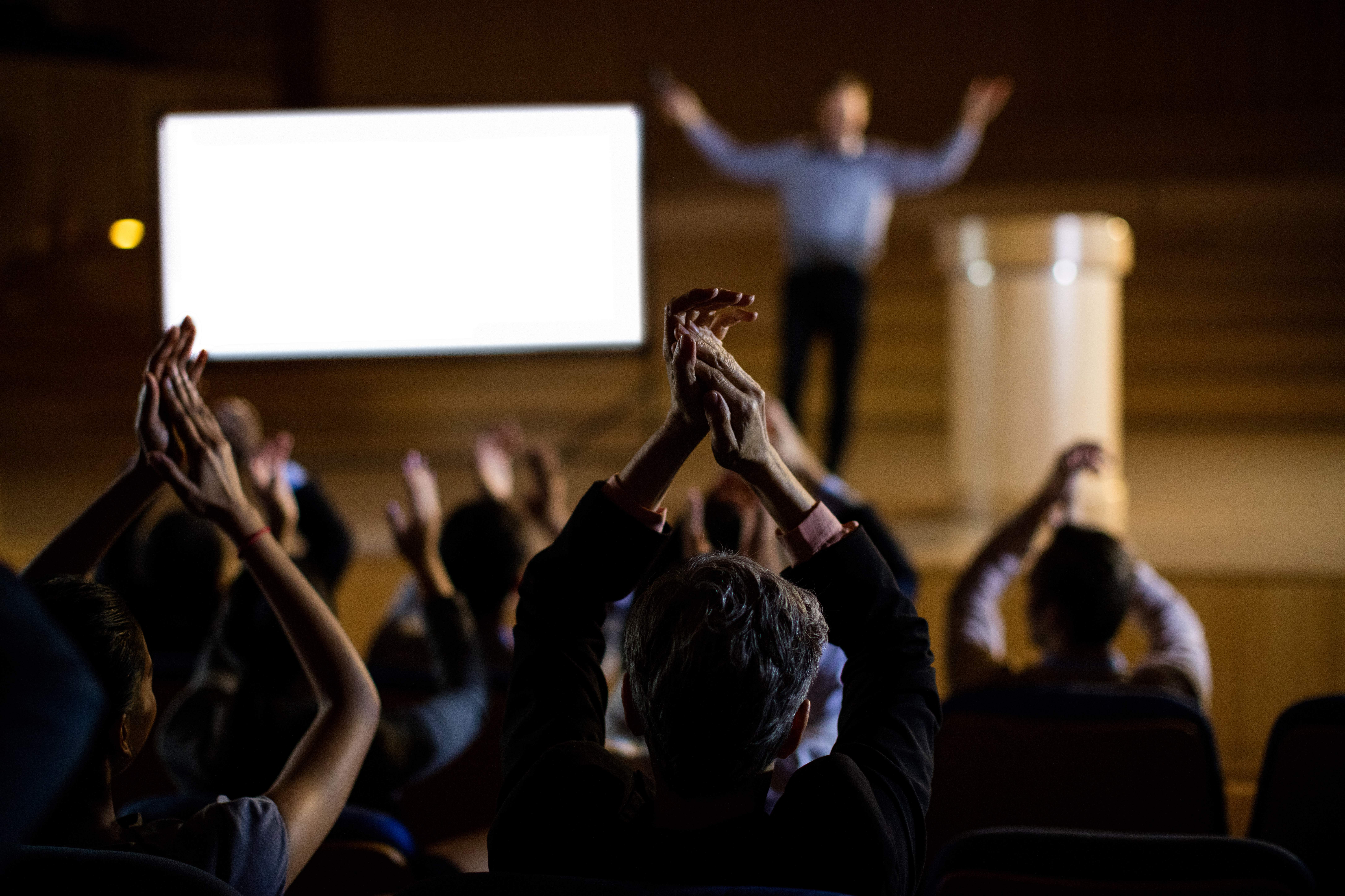employees clapping for appreciation