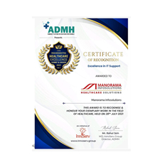 Manorama Infosolutions recieved ADMH Maharashtra Healthcare Excellence Award