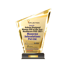 Mrs. Ashvini Danigond CEO Manorama Infosolutions received women CEO of the year  inflection award